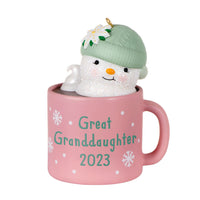 Great-Granddaughter Hot Cocoa Mug 2023 Ornament Available July 15, 2023