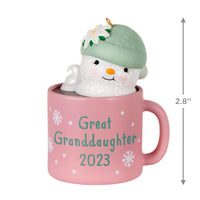 Great-Granddaughter Hot Cocoa Mug 2023 Ornament Available July 15, 2023