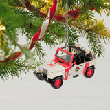 The Car's the Star Jurassic Park 1992 Jeep Wrangler Metal Ornament Available July 15, 2023