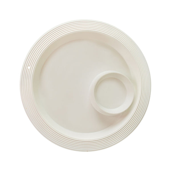 Fleming Pinstripes Melamine Chip and Dip Server