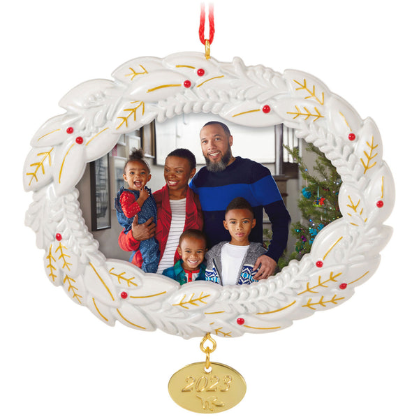 A Beautiful Year 2023 Metal Photo Frame Ornament Available July 15, 2023