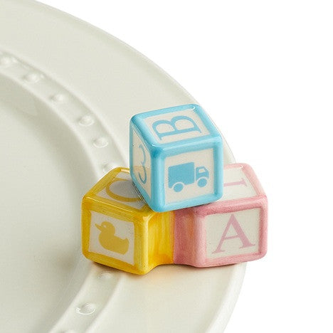 Nora Fleming Baby Blocks Mini - Ohhh, Baby!