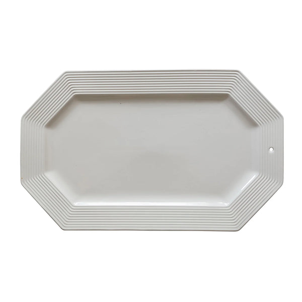 Octagonal Platter - Pinstripes